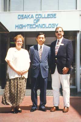 Guests at Osaka College of High Technology